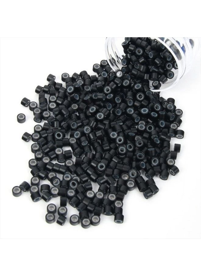 500Pcs 4mm Silicone Lined Micro Ring Beads for Hair Extensions 5Colors Apply (Black) - pzsku/Z74906A9BB59C0582BF8CZ/45/_/1680963958/1f907ba1-0350-40ed-b1b1-6111f8eeb750