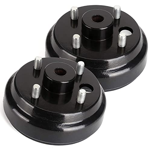 10L0L Golf-Cart-Brake-Drum & Brake-Shoes-Kit for EZGO TXT 1996-Up Electric Golf Carts, Rear Brake Hub Drum Maintenance & Repair Kit, Replace OEM# 19186G1 70794G01 70795G01 27943G01 27945G01 - Image 3