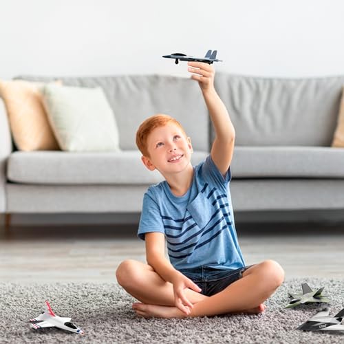 Lollipop United Sates Air Force 4-Pack Toy Jet Squadron Die Cast Airplanes, Pull Back Military Fighter Jets, Diecast Air Plane Models - Image 4
