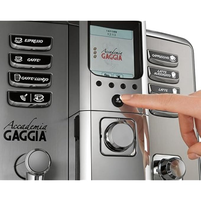 جاجيا آلة صنع القهوة الجديدة أكاديميا الأوتوماتيكية بالكامل من الحبوب إلى الكوب، شاشة لمس واسعة، ما يصل إلى 19 خيارًا للمشروبات، ماكينة صنع الإسبريسو الإيطالية مع إبريق حليب مدمج، أبيض - Image 4