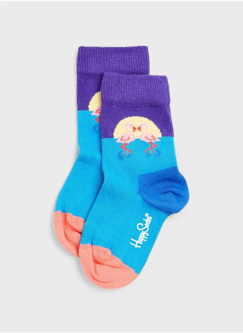 Happy Socks Kids Flamingo Friends Socks
