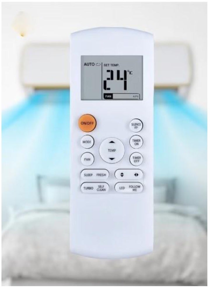 JAJEEK New Fit for Midea RG57B/BGE, RG57A4/BGEF, RG57A7/BGEF Wearproof Air Conditioner Remote Control – Replacement A/C Remote for Midea Units - Image 1