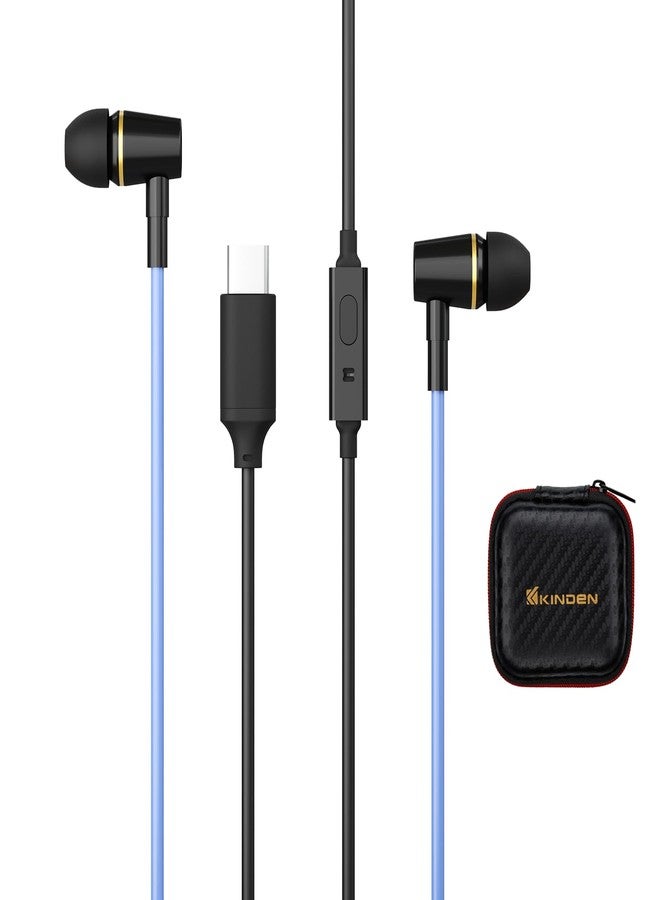 KINDEN Air Tube Headphones USB C Headphones Wired for iPhone 16 15, Type C Earbuds Earphones with Microphone Noise Cancelling for iPad,Google Pixel 8 7 6A 5 Samsung-Not for 3.55mm and Lightning Connector - Image 1