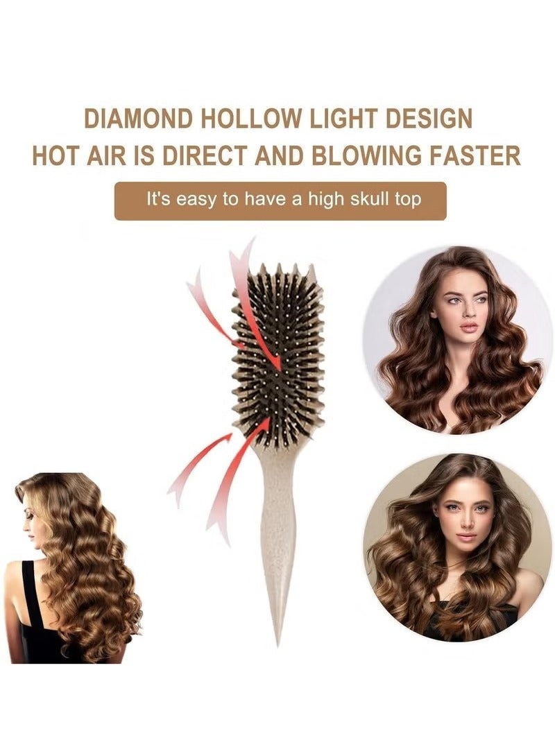 2024 Newest Bounce Curl Brush,Bounce Curl Defining Brush,Curl Defining Brush,Hair Brush Styling Brush,Shaping and Defining Curls for Women Girls (Color : Beige) - Image 4