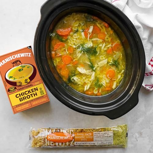 Manischewitz Chicken Broth 17oz (3 Pack), Rich Flavor | Kettle Cooked & Slowly Simmered | Certified Kosher - Image 2