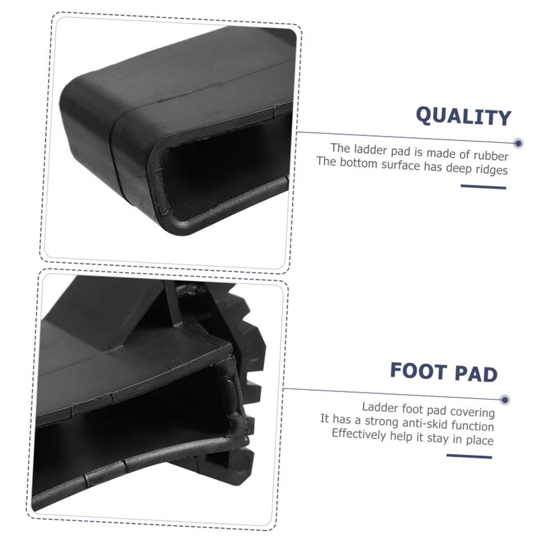 4 Pcs Ladder Stabilizer Mats Non Slip Foot Covers Deep Ridges Safety - Image 4