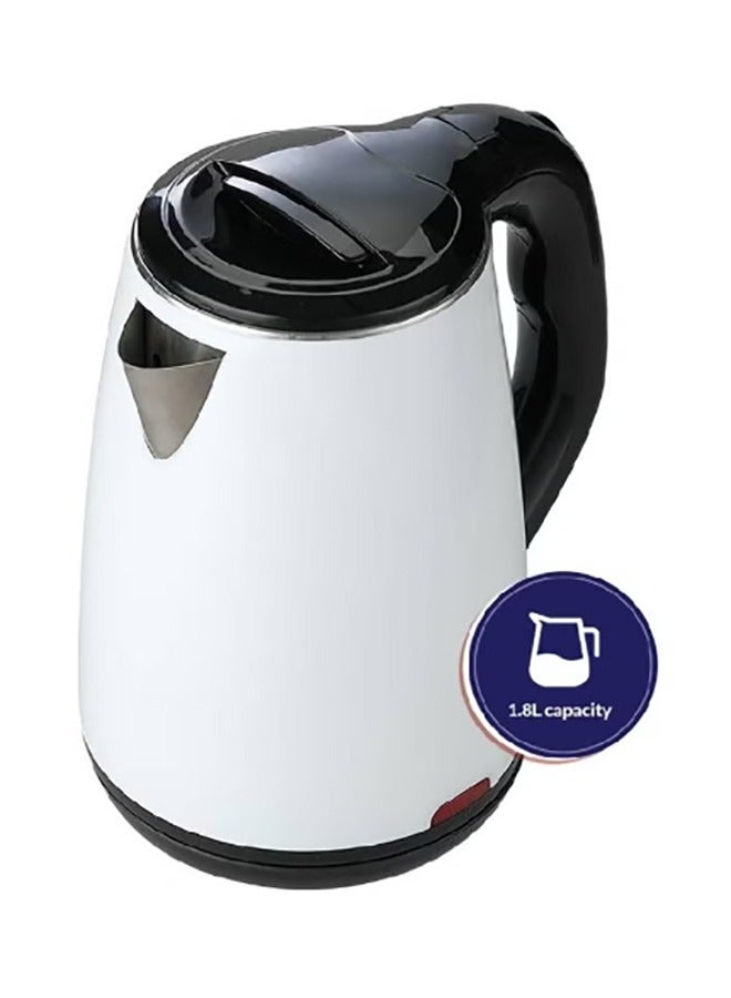 ارو غلاية كهربائية سعة 1.8 لتر بهيكل من الفولاذ المقاوم للصدأ وحماية مزدوجة الطبقات/تبدأ الغليان بسرعة بمجرد لمس المفتاح/تسمح بالتنظيف السريع والسهل/تتوقف تلقائيًا عند غليان الماء 1.8 لتر 1500 وات، أبيض/أسود | RO-18LKT - Image 2