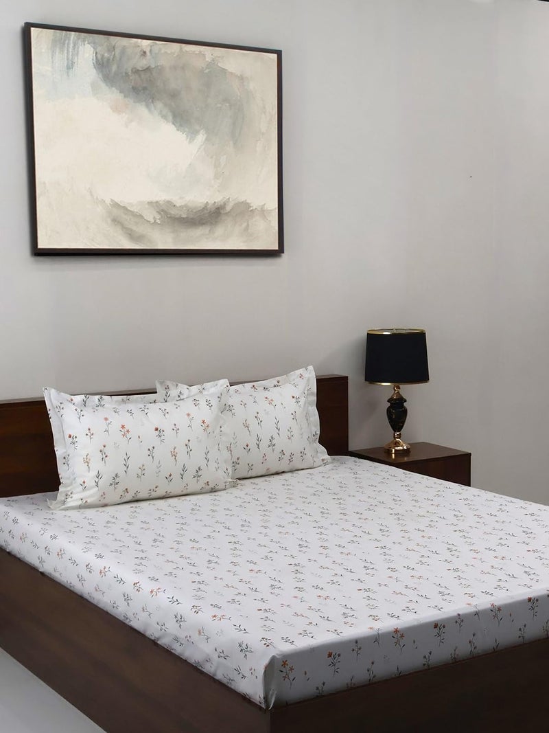 Bombay Dyeing Vintage Collection King Bedsheet 180 TC, 100% Pure Cotton Premium Bedsheet with 2 Pillow Covers - Image 1