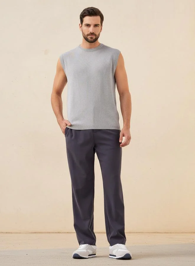 سبلاش فيڤ Men Crew Neck Sleeveless Sweater