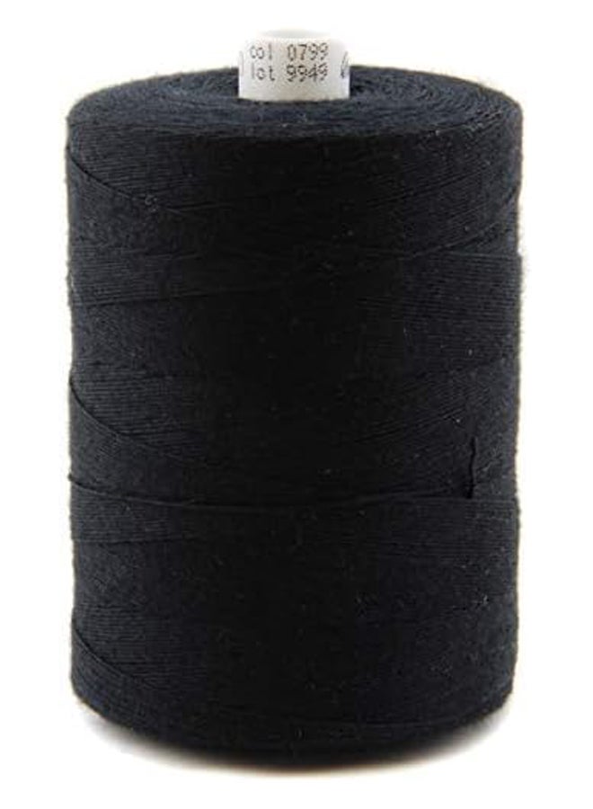 1000 m sewing thread, denim thread 30, choice of colours, sewing and decorative thread for heavy fabrics (black) - Image 2