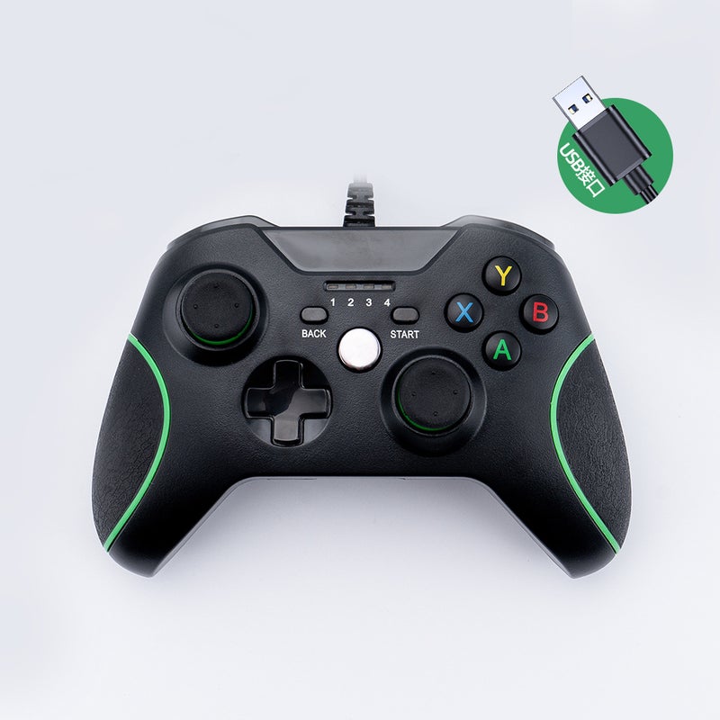 Private model XBOX ONE game handle PC wired handle xboxone wired game handle private model new black - Image 1