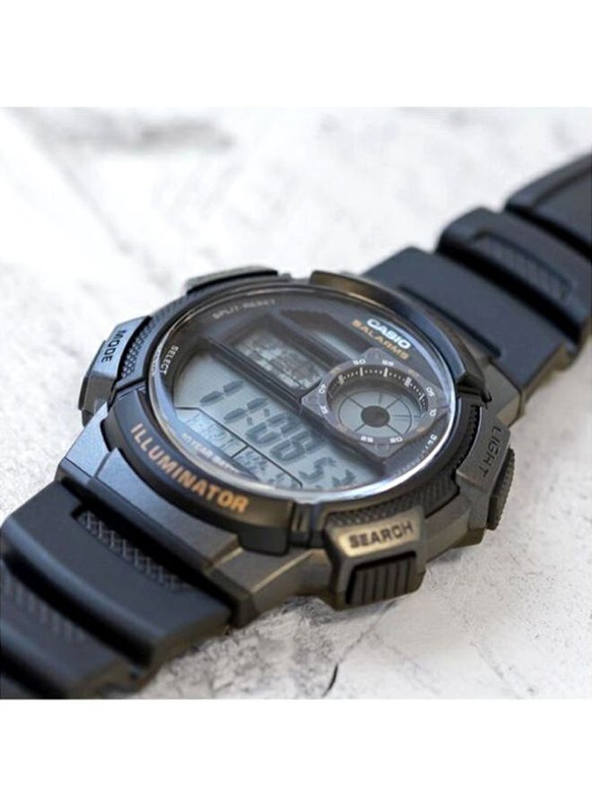 CASIO Men Youth Collection Water Resistant Digital Watch AE-1000W-1ADF - 44 mm - Black - Image 5
