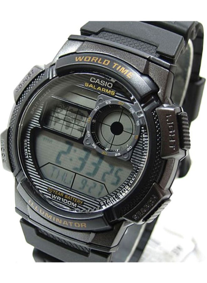 CASIO Men Youth Collection Water Resistant Digital Watch AE-1000W-1ADF - 44 mm - Black - Image 4