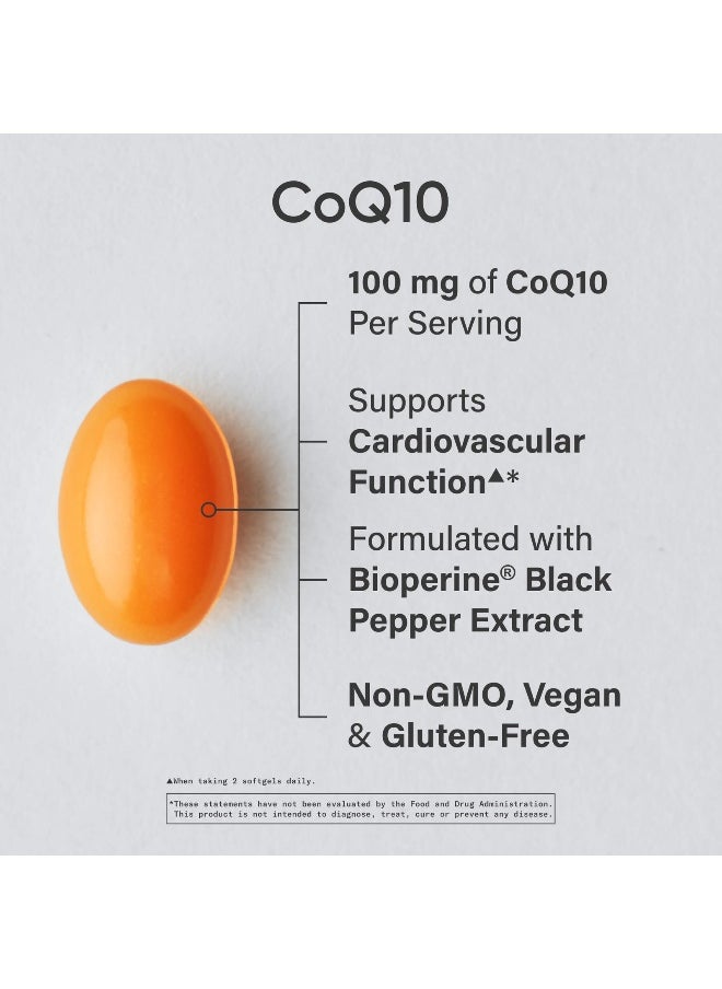 SPORTS RESEARCH - Sports Research, CoQ10, USP Grade with BioPerine, 100 mg, 30 Veggie Softgels - Image 1