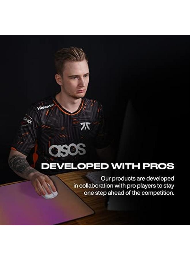 erorex Jet Xd Pro Gaming Mouse Pad For Esports Speed Waterproof Surface Stitched Edges And Anti Slip Rubber Base Size Xd Holographic Laminate 37.41" X 19.69" X 0.12" - Image 5