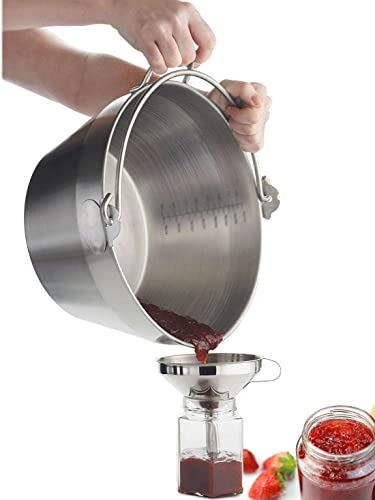 i Kito Jam Making Maslin Pan Stainless Steel Preserve Pot & Handle Bucket,Camping Pan (9L-9QT) - Image 1