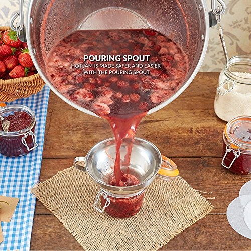 i Kito Jam Making Maslin Pan Stainless Steel Preserve Pot & Handle Bucket,Camping Pan (9L-9QT) - Image 4