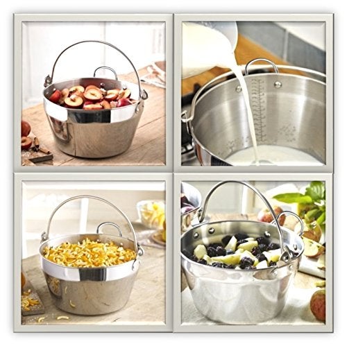 i Kito Jam Making Maslin Pan Stainless Steel Preserve Pot & Handle Bucket,Camping Pan (9L-9QT) - Image 2