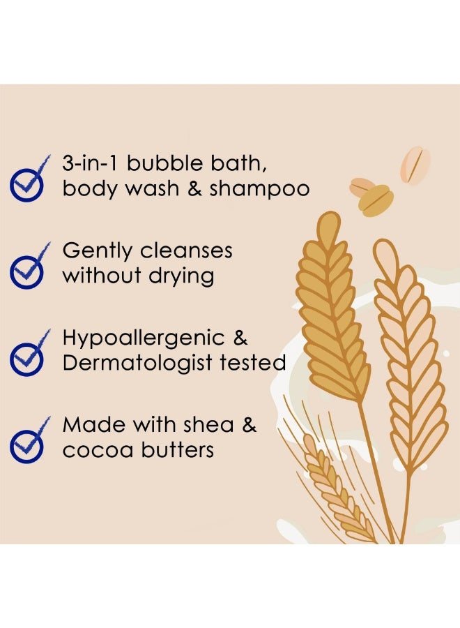 دكتور تيل غسول الجسم والشامبو 3 في 1 للبشرة الحساسة للأطفال بالشوفان والحليب 591 مل - Image 2