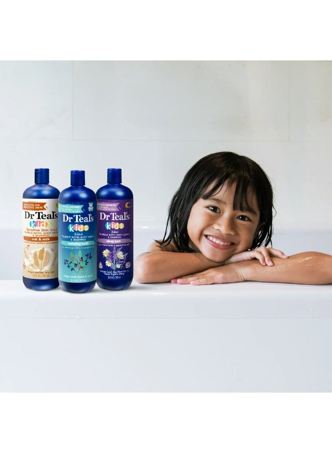 دكتور تيل غسول الجسم والشامبو 3 في 1 للبشرة الحساسة للأطفال بالشوفان والحليب 591 مل - Image 5