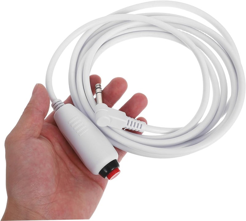 Push Buttons Cord Replacement Nurse Call Cord Red Call Buttons 6.35mm Plug Cable with Bed Sheet Clip for Nurse Station Medical Alert Systems - Image 4