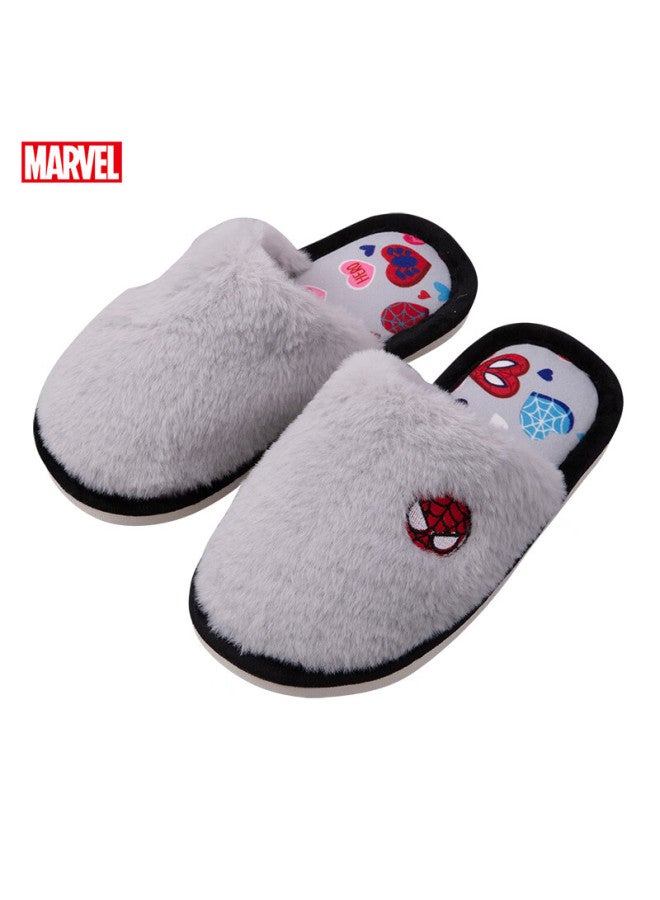 Disney Disney Children's Cotton Slippers, Boys' Cotton Slippers For Autumn And Winter, Baby Cotton Slippers, Non-slip Children's Slippers, Gray  - Image 1
