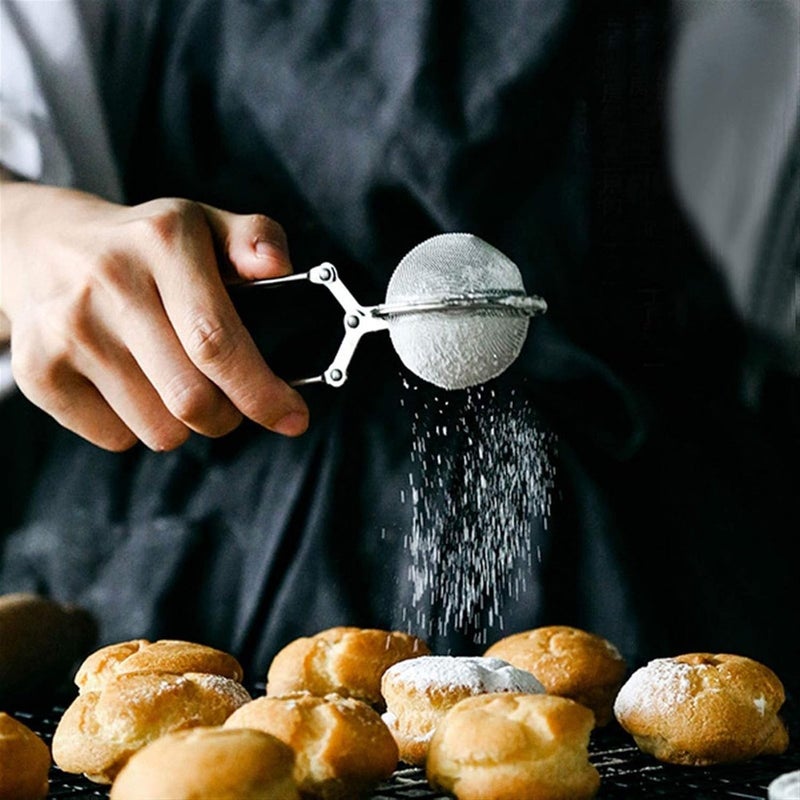 ELEGAR Stainless Steel Flour Sieve Fine Sifter Shaker Powdered Baking Sifter Hand Small Colander Strainer Kitchen Tools - Image 4