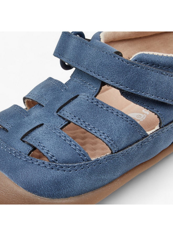 Barefeet Boys Panelled Sandals with Hook and Loop Closure  - Image 4