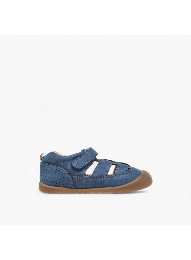 Barefeet Boys Panelled Sandals with Hook and Loop Closure  - Image 3