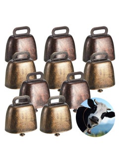 Oasisgalore 10 Pack Grazing Copper Bells, Small Brass Bells, Farm, Loud Bronze Bell for Long Distance,2 Colors.  - Image 1