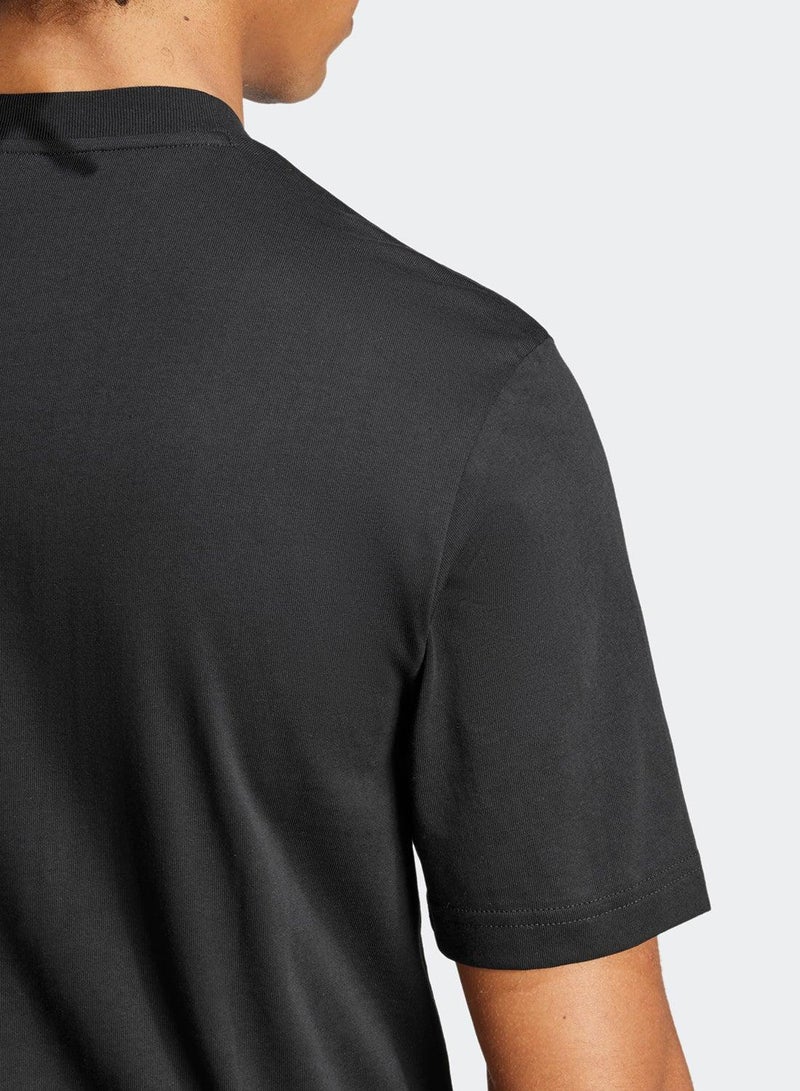 Adidas Essentials Small Logo Single Jersey Tee - Image 4