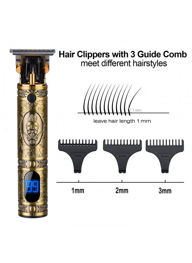 Suttik Hair Clippers for Men, Professional Hair & Beard Trimmer for Men, T-Blade Hair Edgers Clippers, Gold Knight Close-Cutting Trimmers, Cordless Clippers for Hair Cutting - Image 4