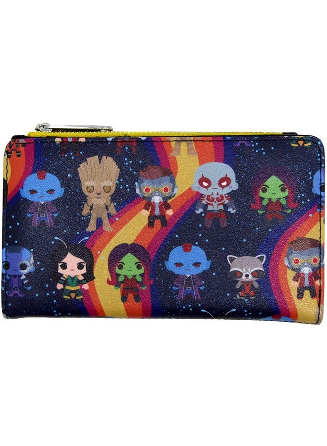 Loungefly X Marvel Guardians Of The Galaxy Chibi Print Flap Wallet (One Size Multicolored) - Image 2