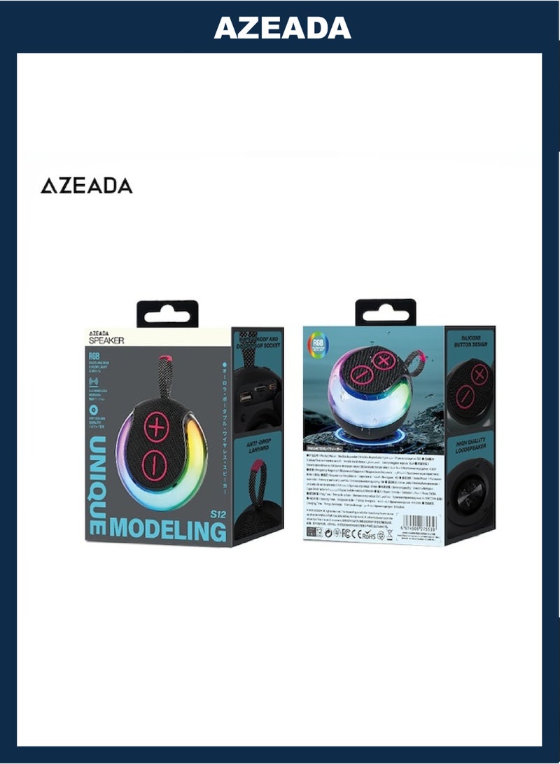 AZEADA Aurora Portable Colorful Wireless Speaker 7W - Image 3