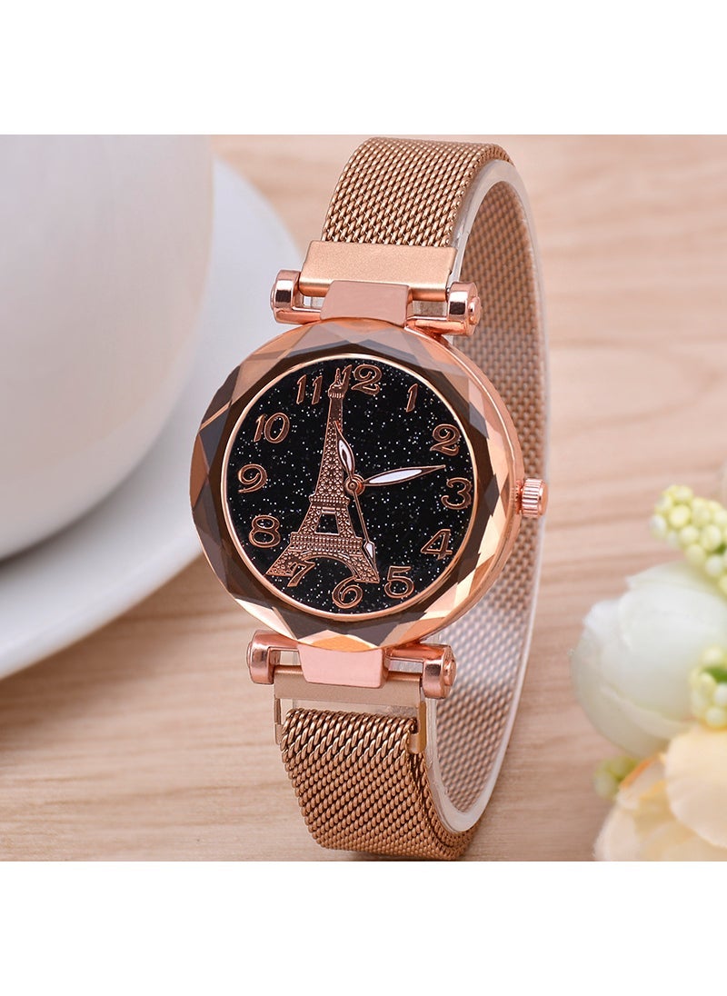 Generic - Magnetic Lazy Sky Womens Watch Milanese Band Quartz G826-F Mei Jin - Image 1