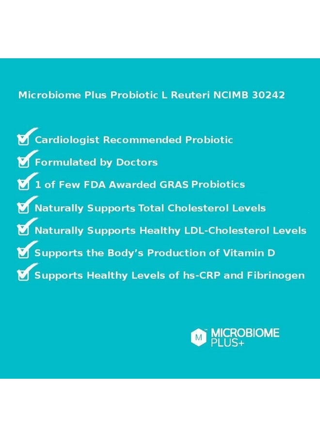 Microbiome Plus Gastrointestinal Probiotics L Reuteri Ncimb 30242 Gi Digestive Supplements Capsule Allergy Safe  Gluten Free For Men And Women 1 Month Supply - Image 3