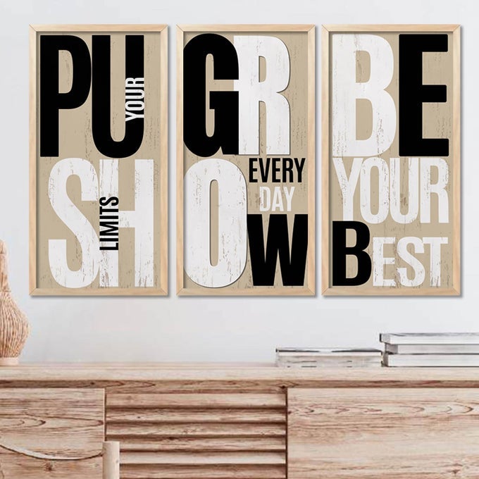 MOTIVATIONAL FRAMES FOR WALL HANGING QUOTES WALL HANGING PAINTING FOR WALL DCOR MOTIVATIONAL QUOTES POSTER WITH FRAME QUOTES WALL DCOR POSTER WITH FRAMES SET OF 3 10X19 INCH D