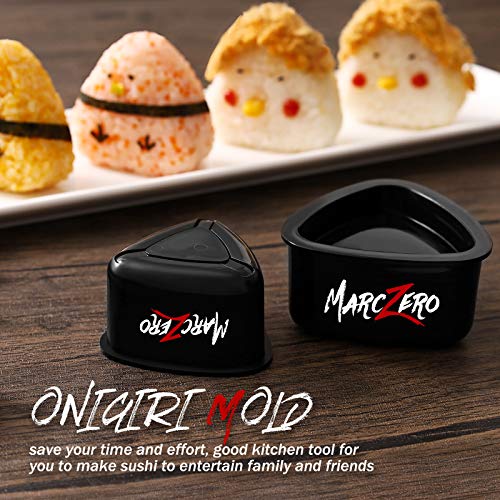 MarcZero Sushi Making Kit, 22 in 1 Bazooka Roller With Bamboo Mat, Knife, Chopsticks, Molds, DIY Machine for Beginner - Image 4