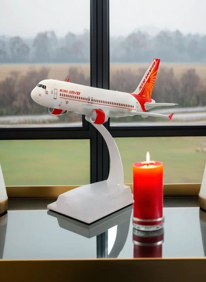 Kartique Aeroplane for Kids Die Cast Metal Model | 16 CM Scale Airplane Toy with Stand | Collectible Aircraft Replica for Aviation Lovers, Travel Enthusiasts (Air India) - Image 1