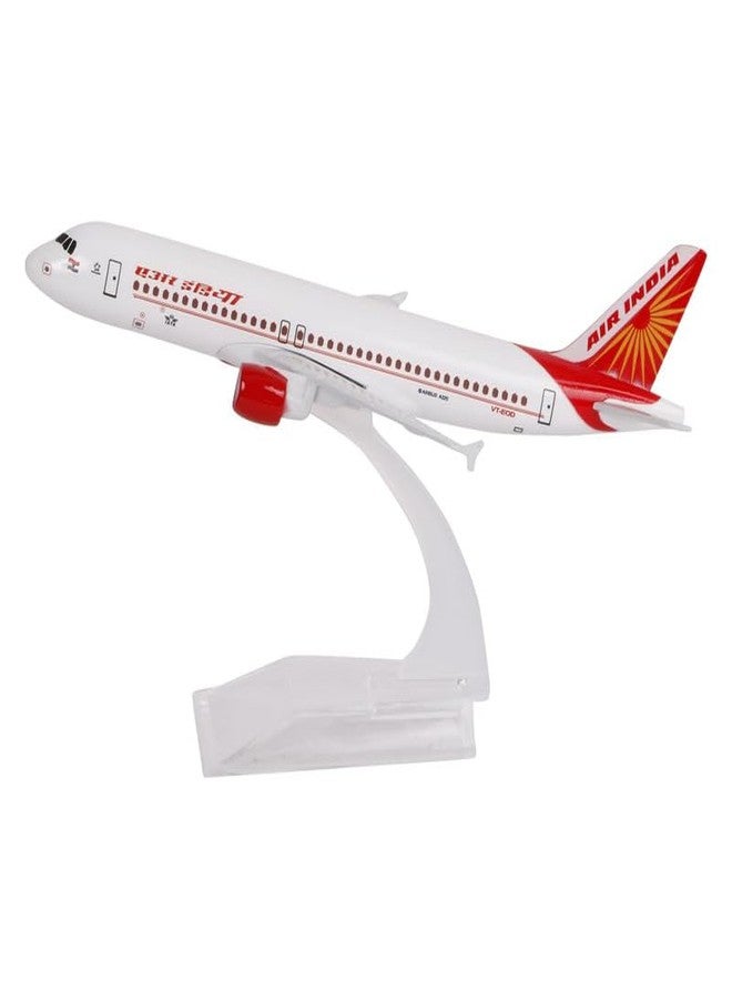 Kartique Aeroplane for Kids Die Cast Metal Model | 16 CM Scale Airplane Toy with Stand | Collectible Aircraft Replica for Aviation Lovers, Travel Enthusiasts (Air India) - Image 2