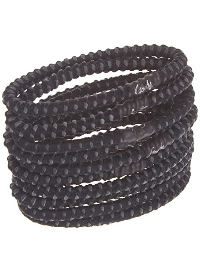 Goody Slide Proof Stayput Black Hair Elastics, 4 Mm, 10 Count - Image 4