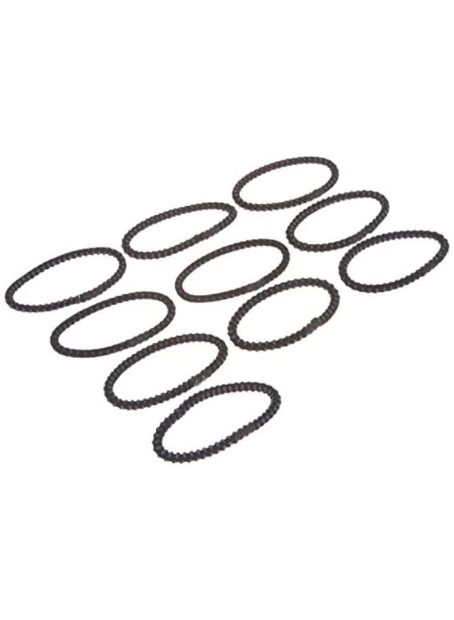 Goody Slide Proof Stayput Black Hair Elastics, 4 Mm, 10 Count - Image 3