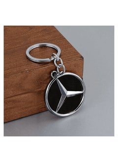 Mercedes-Benz Metal Car Keychain with Brand Logo - Durable Key Ring for Cars  - Image 1