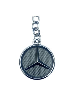Mercedes-Benz Metal Car Keychain with Brand Logo - Durable Key Ring for Cars  - Image 2
