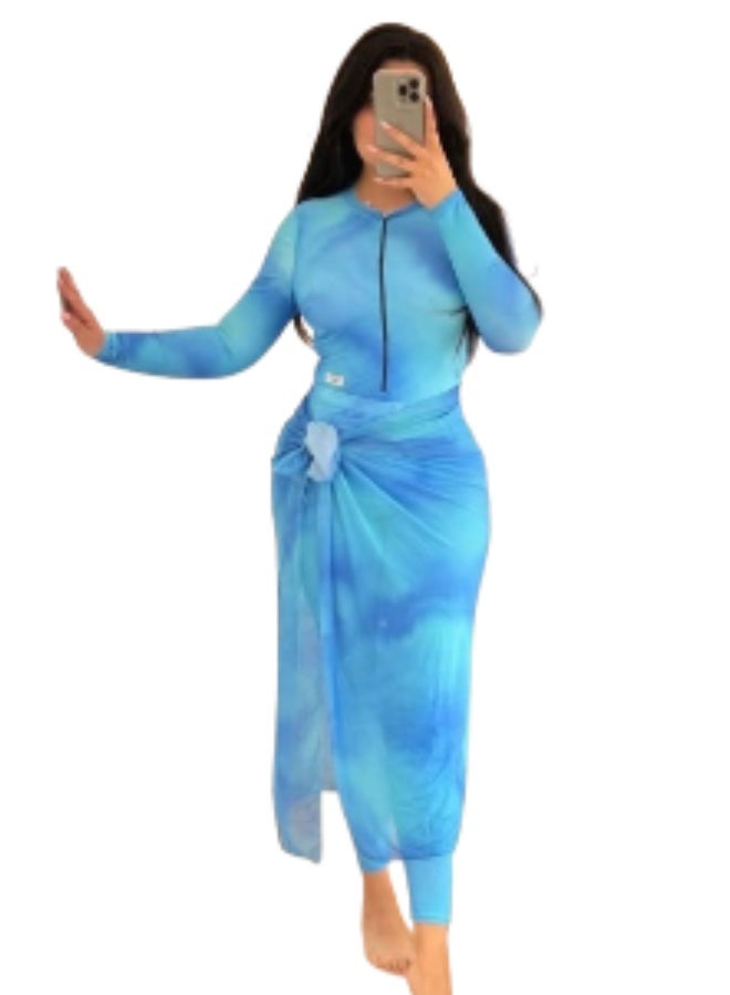Women's 4-piece swimsuit with a stunning design - an unparalleled beach experience