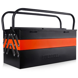 Buildskill 21 Metal tool box for home 5Cabinet tools box kit Rust resistant Sturdy Round handle Secure lock Garage tool box empty DIY Big Size Repair ToolBox Ideal for home use - pzsku/Z74924581CBA374AB51CFZ/45/1748265498/3d572e02-196c-47f8-b7e7-5c7395464232