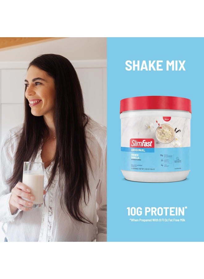 SlimFast Meal Replacement Powder, Original French Vanilla, Weight Loss Shake Mix, 10g of Protein, 14 Servings (Pack of 3) - Image 4