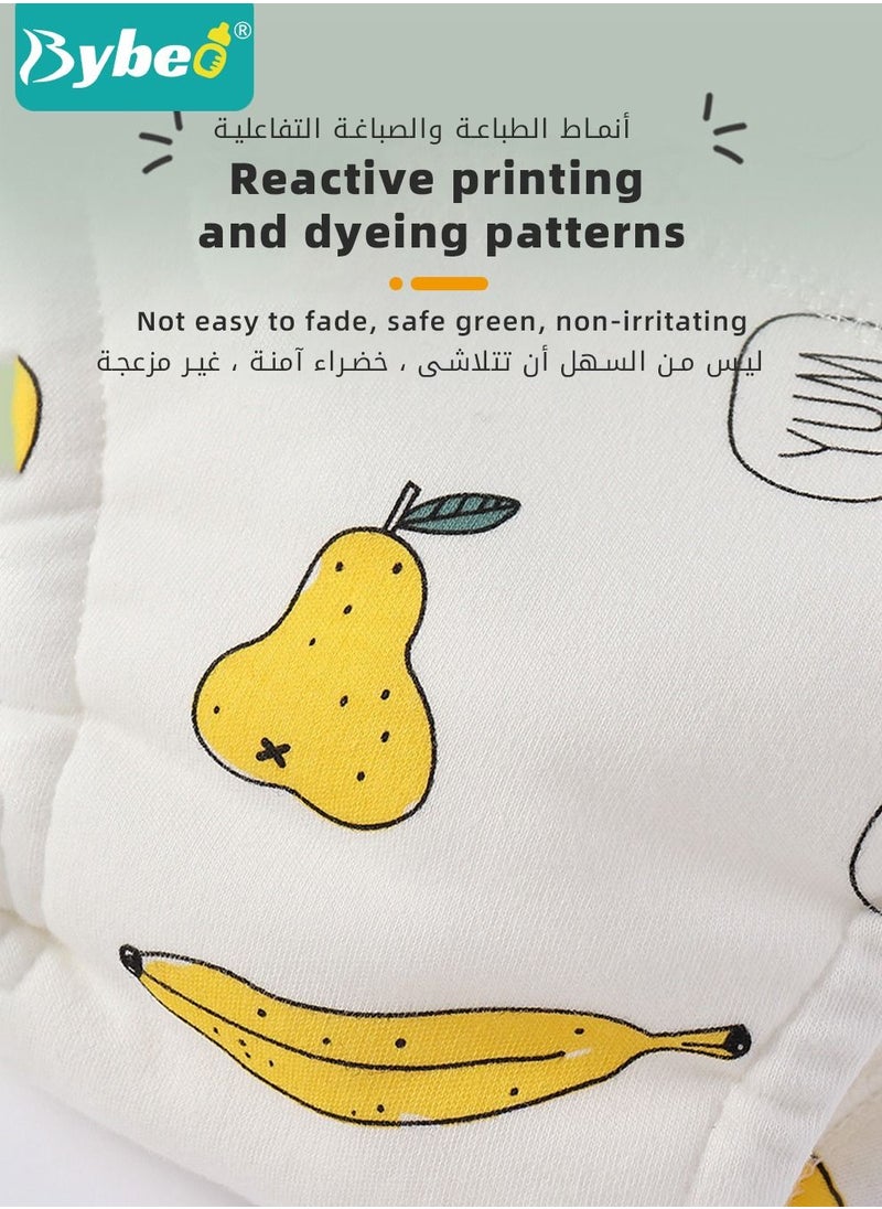 Bybeo - 5 Piece Potty Training Underwear, 6 Layers Breathable Cotton Absorbent Trainer Pants for Toddler Baby Boys Girls Waterproof, M - Image 1
