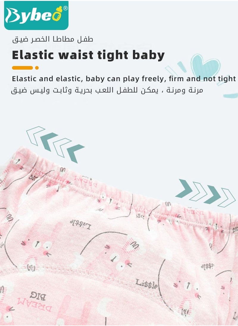 Bybeo - 5 Piece Potty Training Underwear, 6 Layers Breathable Cotton Absorbent Trainer Pants for Toddler Baby Boys Girls Waterproof, M - Image 1