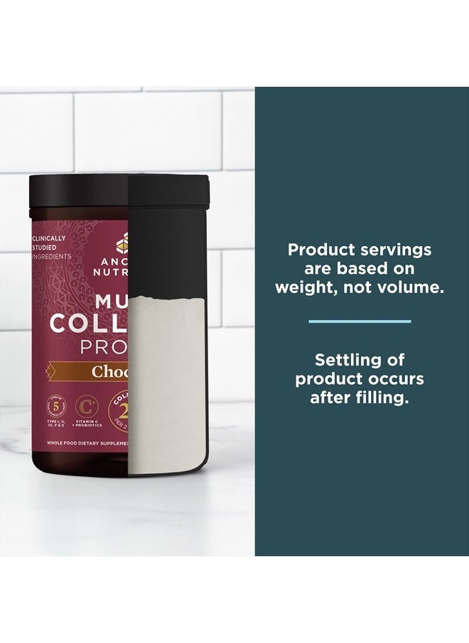 Ancient Nutrition - Collagen Powder Protein, Multi Collagen Chocolate Protein Powder, 45 Servings, with Vitamin C, Hydrolyzed Collagen Peptides Supports Skin and Nails, Gut Health, 16.65oz - Image 1